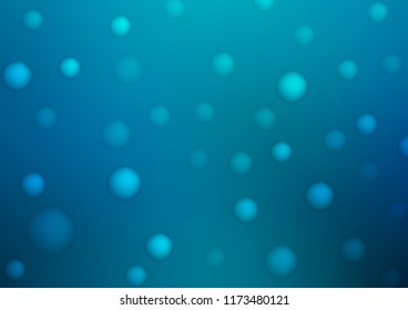 Dark BLUE vector texture with disks. Modern abstract illustration with colorful water drops. The pattern can be used for beautiful websites.