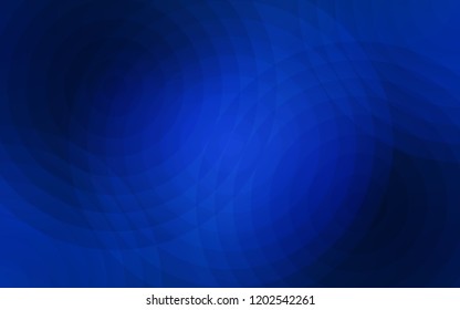 Dark BLUE vector texture with disks. Blurred decorative design in abstract style with bubbles. Beautiful design for your business advert.