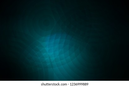 Dark BLUE vector texture with disks. Abstract illustration with colored bubbles in nature style. Beautiful design for your business advert.