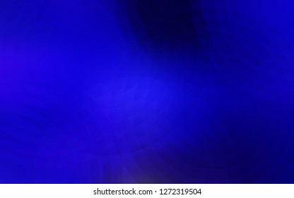 Dark BLUE vector texture with disks. Glitter abstract illustration with blurred drops of rain. Pattern can be used for futuristic ad, booklets.