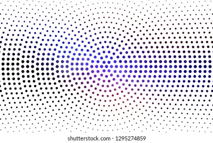 DARK BLUE vector  texture with disks. Illustration with set of shining colorful abstract circles. Pattern for beautiful websites.