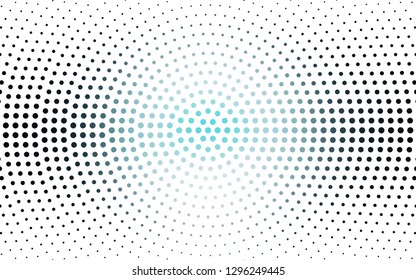 DARK BLUE vector  texture with disks. Illustration with set of shining colorful abstract circles. Design for poster, banner of websites.