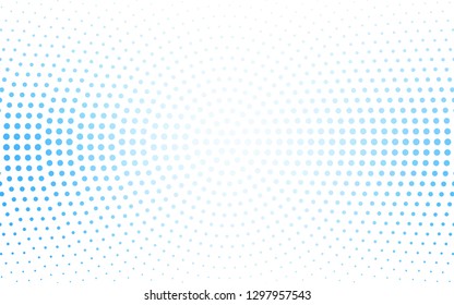 DARK BLUE vector  texture with disks. Beautiful colored illustration with blurred circles in nature style. Pattern for futuristic ad, booklets.