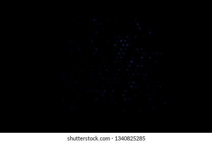 Dark BLUE vector texture with disks. Abstract illustration with colored bubbles in nature style. Design for posters, banners.