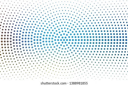 DARK BLUE vector  texture with disks. Modern abstract illustration with colorful water drops. Design for poster, banner of websites.