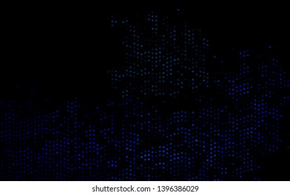 Dark BLUE vector texture with disks. Illustration with set of shining colorful abstract circles. Design for posters, banners.