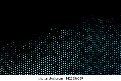 Dark BLUE vector texture with disks. Beautiful colored illustration with blurred circles in nature style. Pattern of water, rain drops.