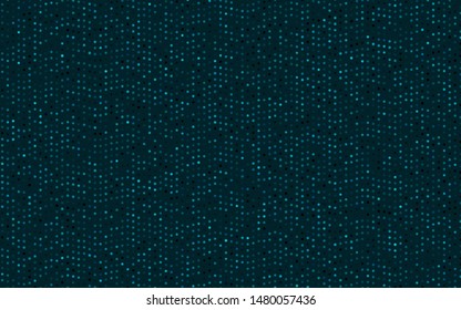 Dark BLUE vector texture with disks. Modern abstract illustration with colorful water drops. Pattern of water, rain drops.