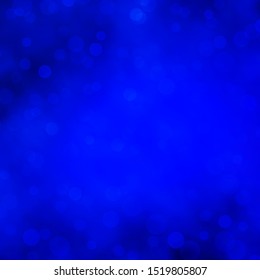 Dark BLUE vector texture with disks. Illustration with set of shining colorful abstract spheres. New template for a brand book.
