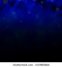 Dark BLUE vector texture with disks. Abstract colorful disks on simple gradient background. Design for posters, banners.