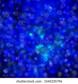 Dark BLUE vector texture with disks. Abstract decorative design in gradient style with bubbles. Design for posters, banners.