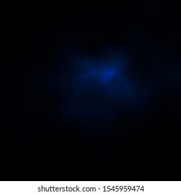 Dark BLUE vector texture with disks. Abstract decorative design in gradient style with bubbles. Design for posters, banners.