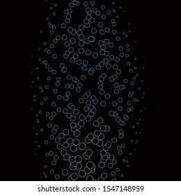 Dark BLUE vector texture with disks. Colorful illustration with gradient dots in nature style. Design for posters, banners.