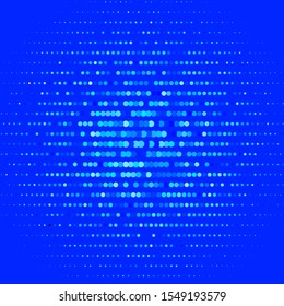 Dark BLUE vector texture with disks. Abstract illustration with colorful spots in nature style. Design for your commercials.