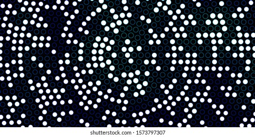 Dark BLUE vector texture with disks. Abstract illustration with colorful spots in nature style. New template for a brand book.