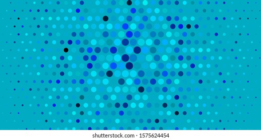 Dark BLUE vector texture with disks. Glitter abstract illustration with colorful drops. Pattern for wallpapers, curtains.