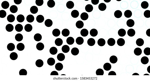 Dark BLUE vector texture with disks. Colorful illustration with gradient dots in nature style. New template for a brand book.