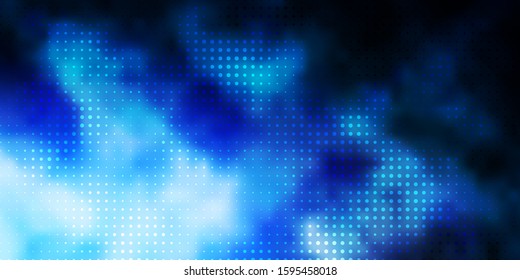 Dark BLUE vector texture with disks. Abstract illustration with colorful spots in nature style. Pattern for wallpapers, curtains.
