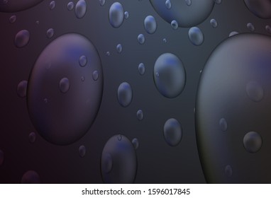 Dark BLUE vector texture with disks. Beautiful colored illustration with blurred circles in nature style. New design for ad, poster, banner of your website.