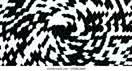 Dark BLUE vector texture with disks. Colorful illustration with gradient dots in nature style. Pattern for business ads.