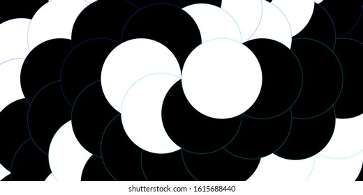 Dark BLUE vector texture with disks. Glitter abstract illustration with colorful drops. Pattern for wallpapers, curtains.