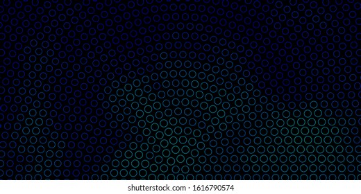 Dark BLUE vector texture with disks. Abstract illustration with colorful spots in nature style. New template for a brand book.