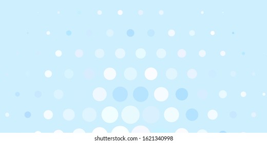 Dark BLUE vector texture with disks. Glitter abstract illustration with colorful drops. Design for posters, banners.