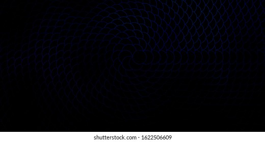 Dark BLUE vector texture with disks. Glitter abstract illustration with colorful drops. New template for a brand book.