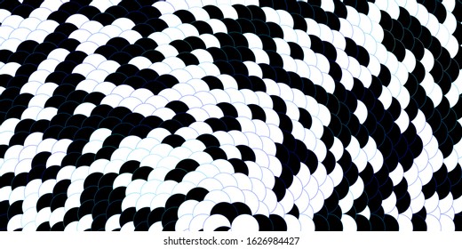 Dark BLUE vector texture with disks. Illustration with set of shining colorful abstract spheres. Pattern for business ads.