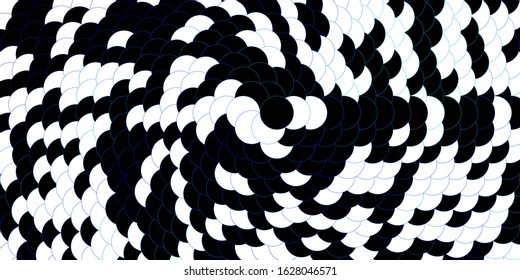 Dark BLUE vector texture with disks. Abstract decorative design in gradient style with bubbles. New template for a brand book.