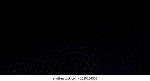 Dark BLUE vector texture with disks. Modern abstract illustration with colorful circle shapes. Design for your commercials.