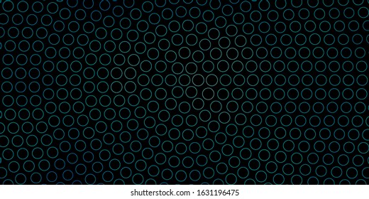 Dark BLUE vector texture with disks. Abstract illustration with colorful spots in nature style. Pattern for booklets, leaflets.