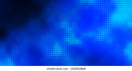 Dark BLUE vector texture with disks. Abstract illustration with colorful spots in nature style. Pattern for business ads.