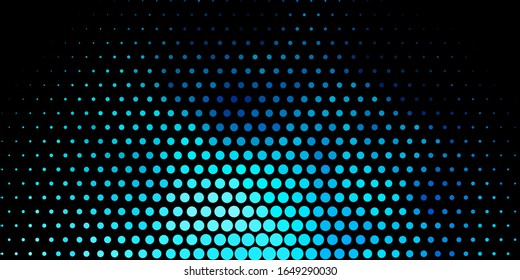 Dark BLUE vector texture with disks. Abstract illustration with colorful spots in nature style. New template for a brand book.