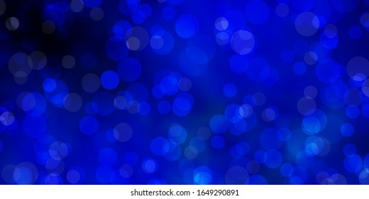 Dunkle BLAU Vektorillustration Textur mit Scheiben. Abstrakte Illustration mit bunten Flecken im Naturstil. Design für Ihre Werbespots.