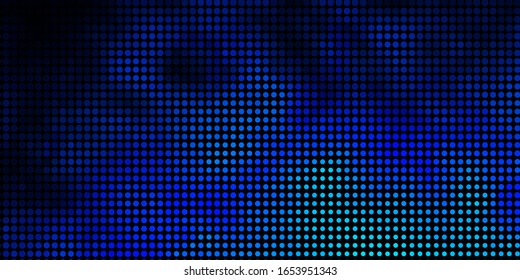 Dark BLUE vector texture with disks. Abstract colorful disks on simple gradient background. Design for your commercials.