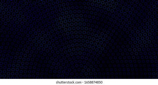 Dunkle BLAU Vektorillustration Textur mit Scheiben. Abstrakte Illustration mit bunten Flecken im Naturstil. Muster für Tapeten, Vorhänge.