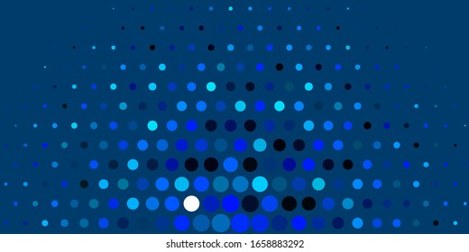 Dark BLUE vector texture with disks. Abstract illustration with colorful spots in nature style. Pattern for booklets, leaflets.