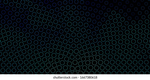 Dark BLUE vector texture with disks. Abstract illustration with colorful spots in nature style. Pattern for booklets, leaflets.