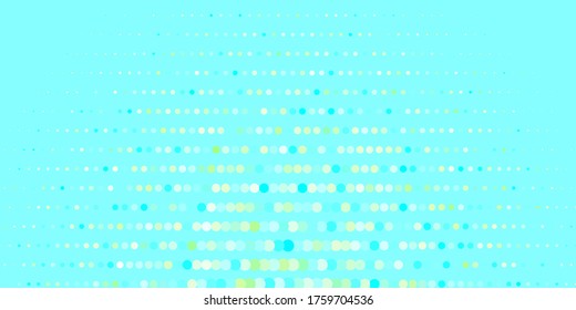 Dark BLUE vector texture with disks. Colorful illustration with gradient dots in nature style. Pattern for websites.