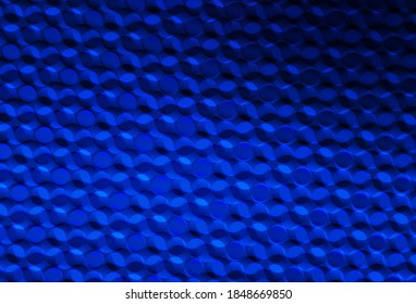 Dunkle BLAU-Vektorstruktur mit Scheiben. Unscharfes dekoratives Design im abstrakten Stil mit Blasen. Muster für schöne Websites.