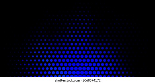 Dark BLUE vector texture with disks. Modern abstract illustration with colorful circle shapes. Pattern for wallpapers, curtains.