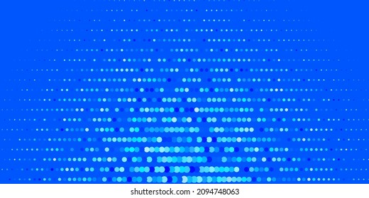 Textura de vector azul oscuro con discos. Ilustración con un conjunto de esferas abstractas coloridas y brillantes. Patrón para papeles pintados, cortinas.