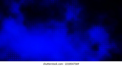 Dark BLUE vector texture with disks. Colorful illustration with gradient dots in nature style. Pattern for booklets, leaflets.