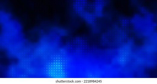 Textura de vector azul oscuro con discos. Ilustración abstracta moderna con formas de círculo coloridas. Patrón para sitios web.