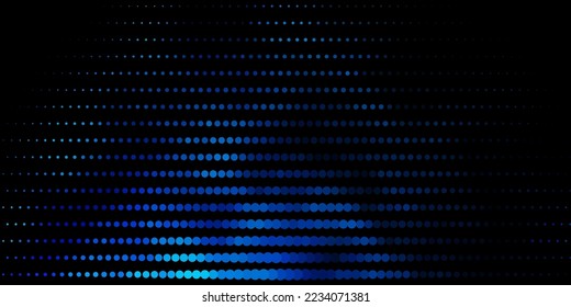 Dark BLUE vector texture with disks. Glitter abstract illustration with colorful drops. Pattern for websites.