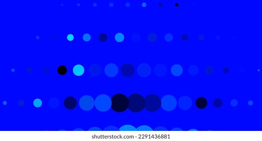 Dark BLUE vector texture with disks. Abstract decorative design in gradient style with bubbles. Pattern for business ads.