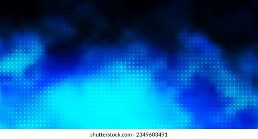 Dark BLUE vector texture with disks. Abstract decorative design in gradient style with bubbles. Pattern for business ads.