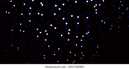 Dark BLUE vector texture with disks. Modern abstract illustration with colorful circle shapes. Pattern for business ads.
