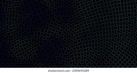 Dark BLUE vector texture with disks. Modern abstract illustration with colorful circle shapes. Design for posters, banners.